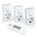 Alecto AR-03 Draadloze Stopcontacten 3 Stuks + Afstandsbediening Wit