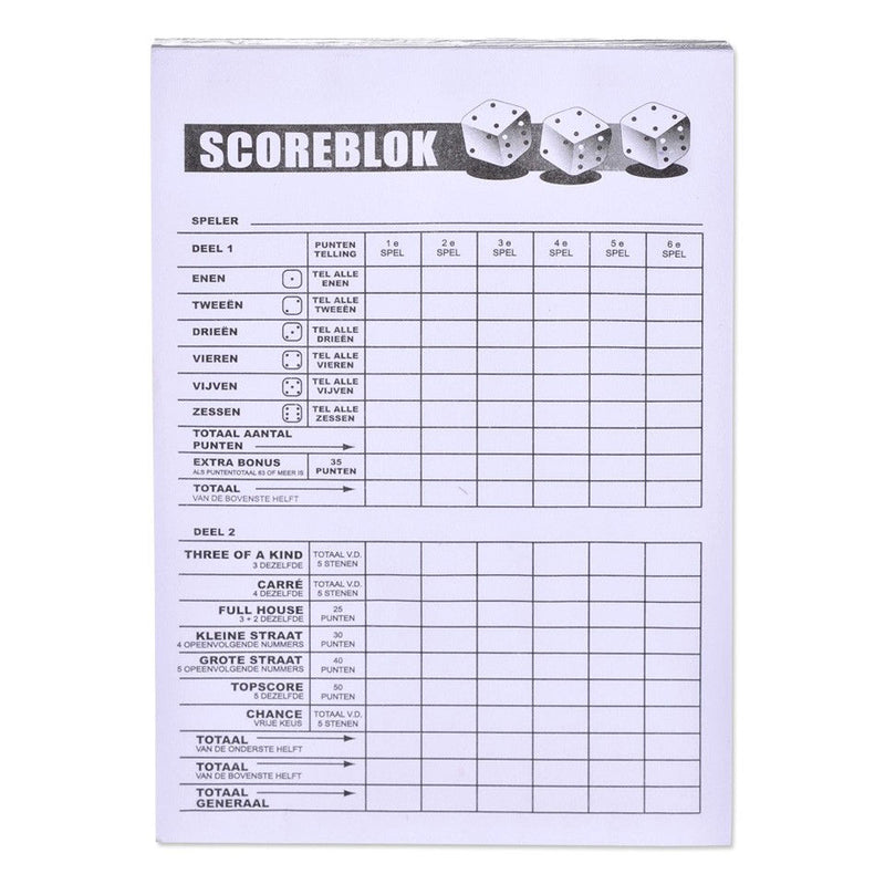 Scoreblok 100 vel