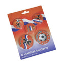 Set 5 voetbalbuttons