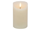 LED Kaars rustiek - 7.50x12.50cm - Ivoor