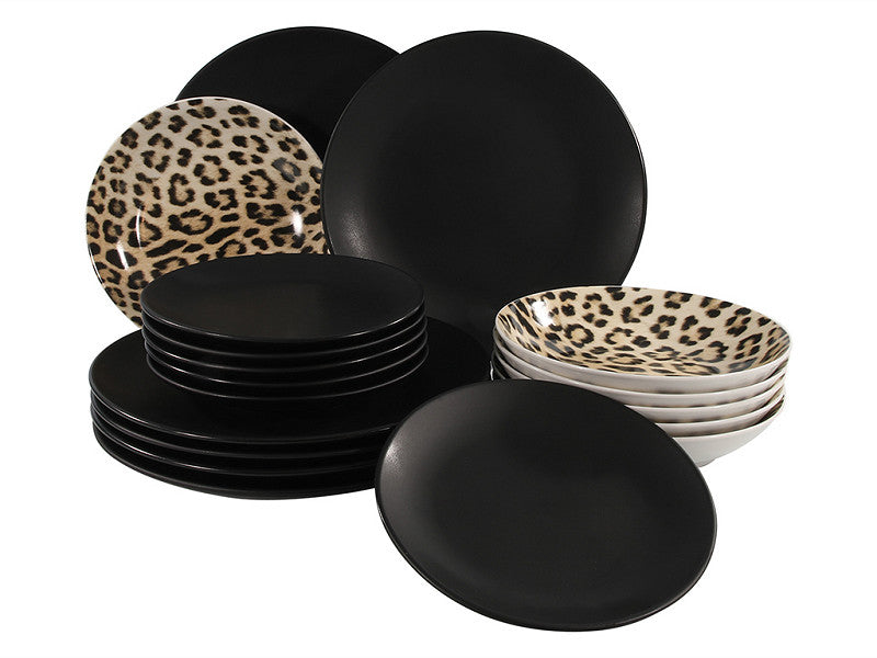 Serviesset Luipaard 18-delig