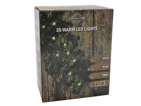 Guirlande 270cm incl verlichting 35 lamps