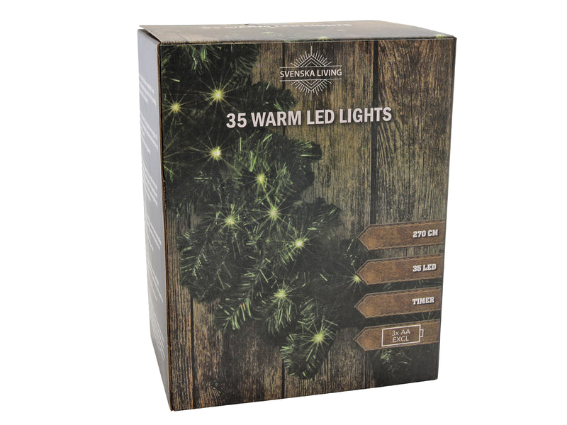 Guirlande 270cm incl verlichting 35 lamps