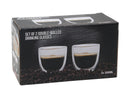 Koffie Theeglas dubbelwandig 100ml 6,5x7cm set van 2 stuks
