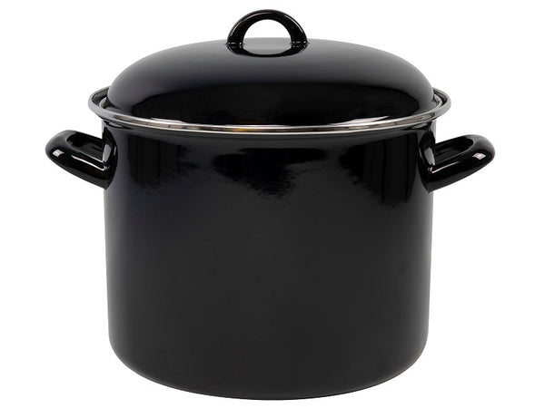 Svenska Living Soeppan 8L 24 cm Emaille/Zwart