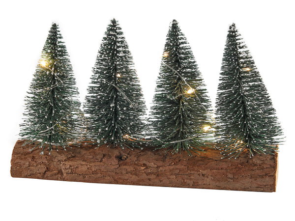 Kerstbomen op stronk incl. verlichting - Groen