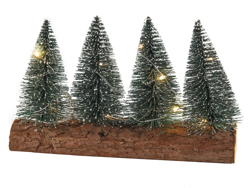 Kerstbomen op stronk incl. verlichting - Groen