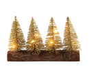 Kerstbomen op stronk incl. verlichting - Goud