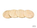 Onderzetter dia 9,5cm bamboe set 4 stuks
