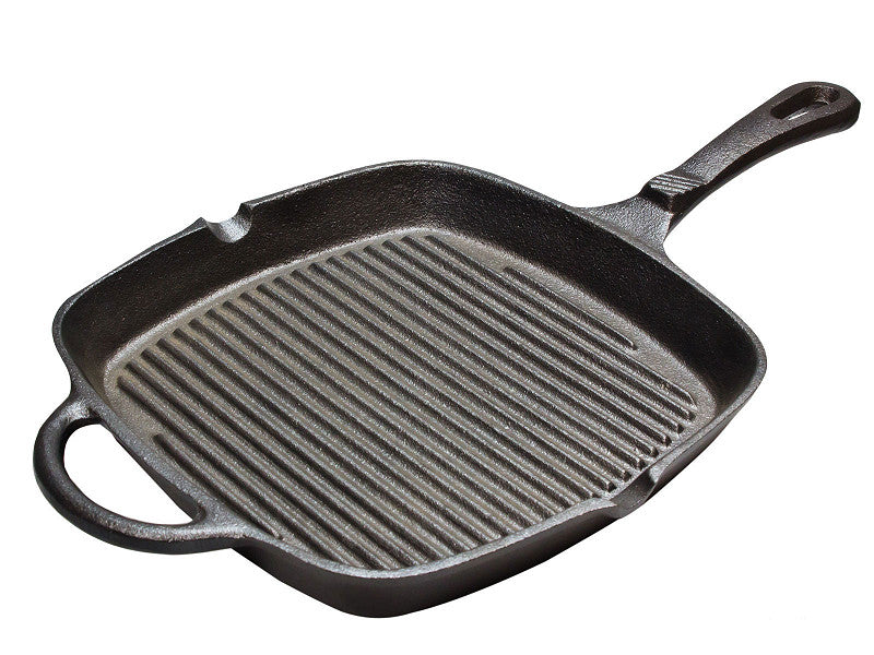 Grillpan vierkant 23cm gietijzer