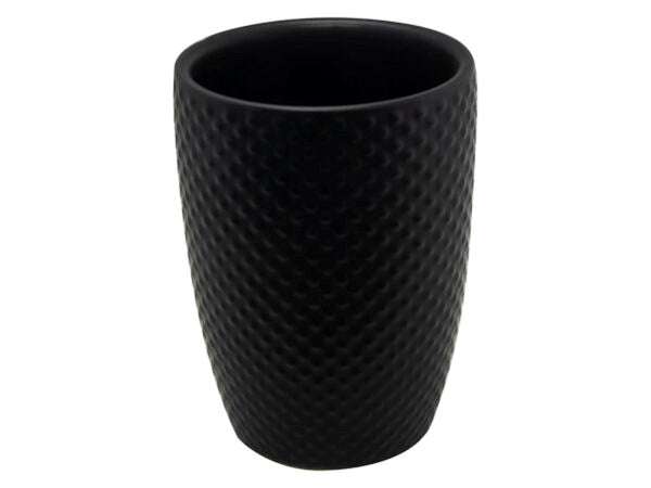 Beker zwart gehamerd