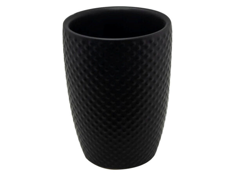 Beker zwart gehamerd