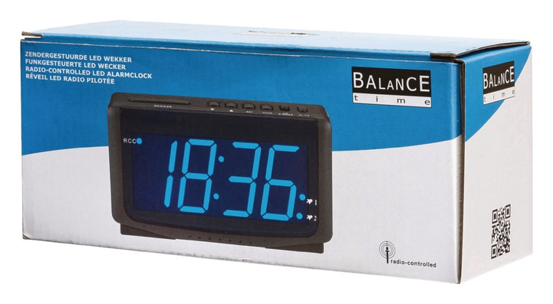Balance  HE-CLOCK-65 Led-wekker Zendergestuurd