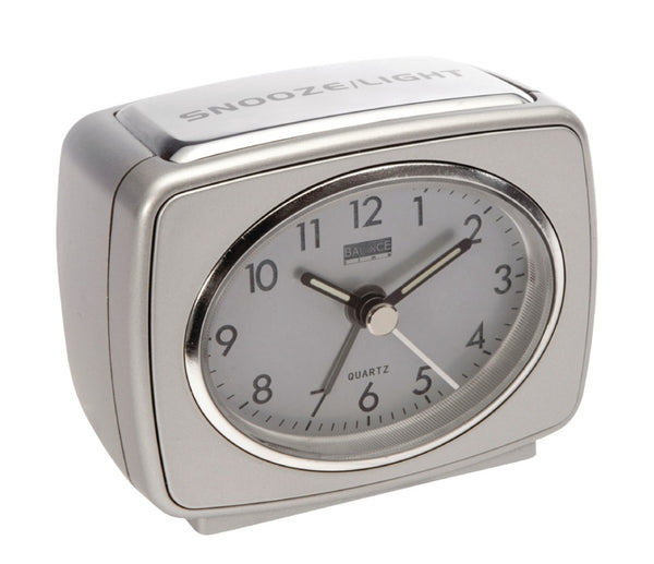 Balance Time wekker analoog zilver