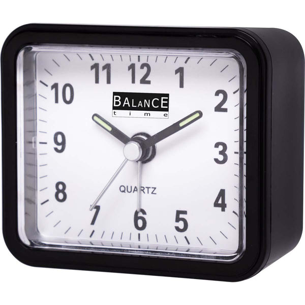Balance Time wekker analoog zwart