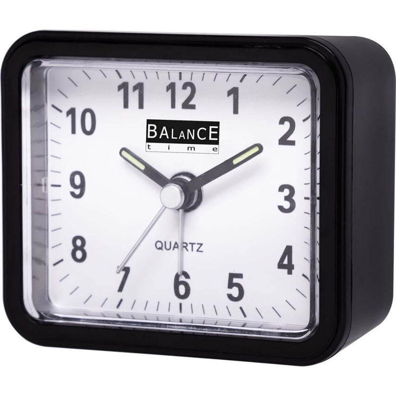 Balance Time wekker analoog zwart