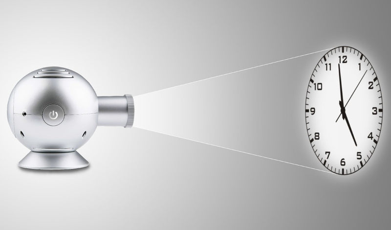 Balance HE-LPK10 Projectie Klok 14 cm Analoog Zilver