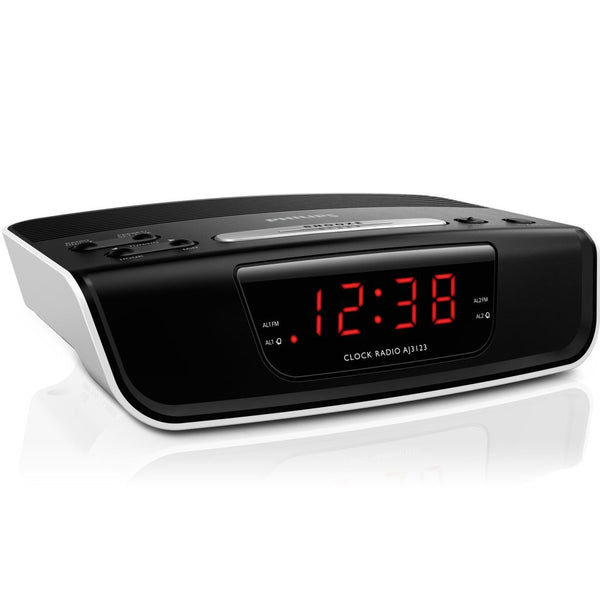 Philips AJ3123/12 Wekkerradio Zwart/Wit