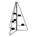 Gusta Kerstboom Theelichthouder 38 cm Metaal/Zwart