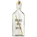 Gusta Flessenpost Glazen Fles Message in a Bottle 9x5x25 cm