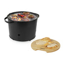 Princess 112240 Hybride Bucket Barbecue + Bamboe Serveerplank Zwart