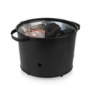 Princess 112240 Hybride Bucket Barbecue + Bamboe Serveerplank Zwart