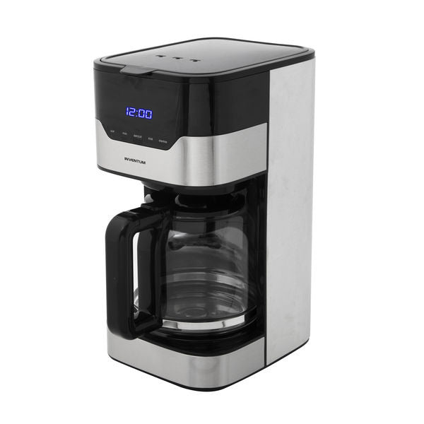 Inventum Koffiezetter 1,5L 12 Kops zwart/RVS warmhoudfunctie