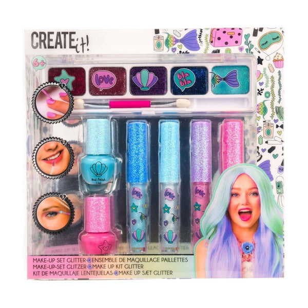 Create it! Beauty Make-up Set Glitter, 7dlg.