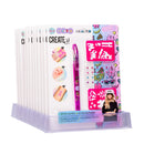 Create It Tattoo Geurpen + Diamantjes en Sjablonen Assorti Display 12 Stuks