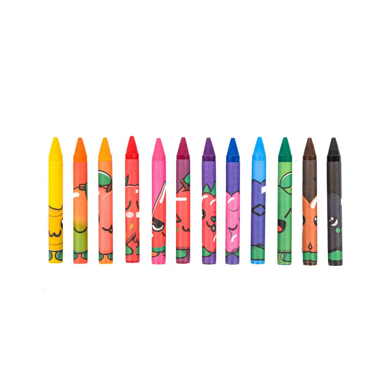 12 fruitysquad krijtjes met geur FS60354