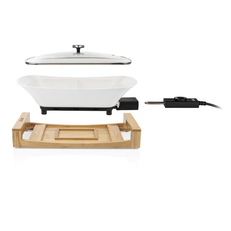 Princess 163030 Multi Cook Pure Pan 1600W Bamboo/Wit