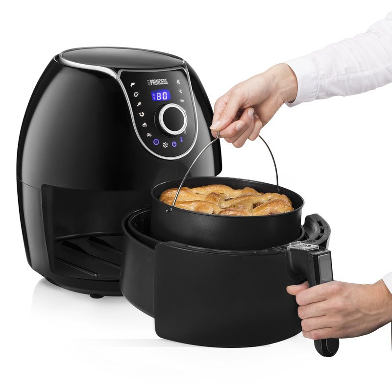 Princess 182055 Digital Family Aerofryer XXL 5.2L 1700W Zwart/Zilver