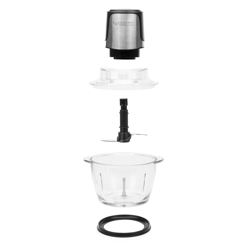 Princess 221051 Power Chopper Hakmolen RVS/Zwart