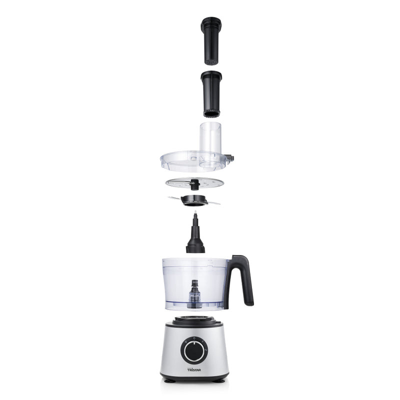 Tristar MX-4822 Foodprocessor Zwart/RVS