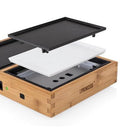 Princess 104040 Dinner4 All Pure Gourmetstel Zwart/Bamboe