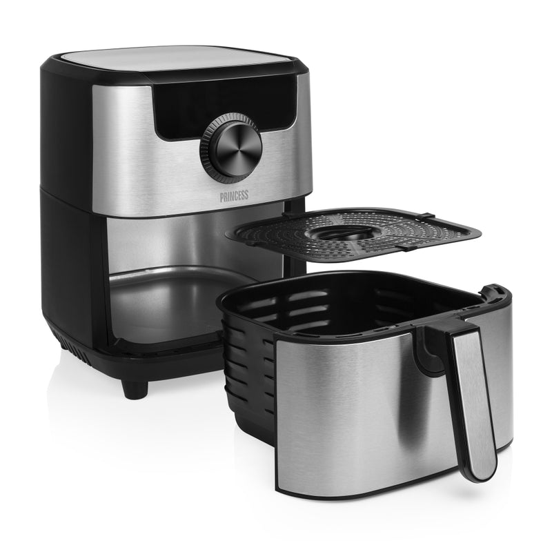 Princess 182037 Smart Aerofryer 4.5L 1500W Zwart/Zilver