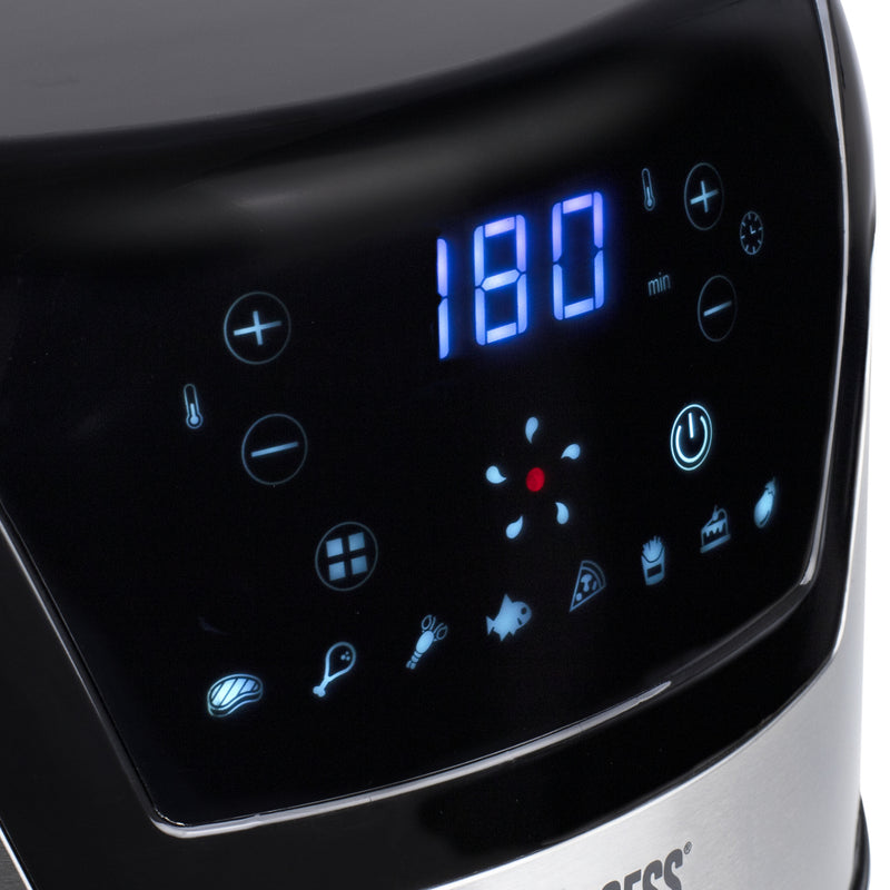 Princess 182026 Digitale Aerofryer XXL 4.5L 1500W RVS/Zwart