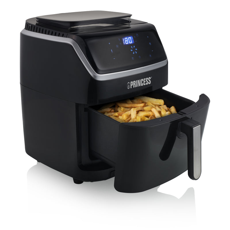 Princess 182080 Steam Aerofryer 6.5L 1700W Zwart/Zilver