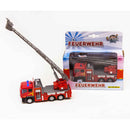 Kids Globe Feuerwehr Ladderwagen met Licht + Geluid