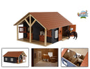 Kids Globe Paardenstal met 2 Boxen en Berging, 1:24