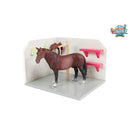 Kids Globe Horses Paardenwasbox + Paard en Zadel 15x17.5x12 cm