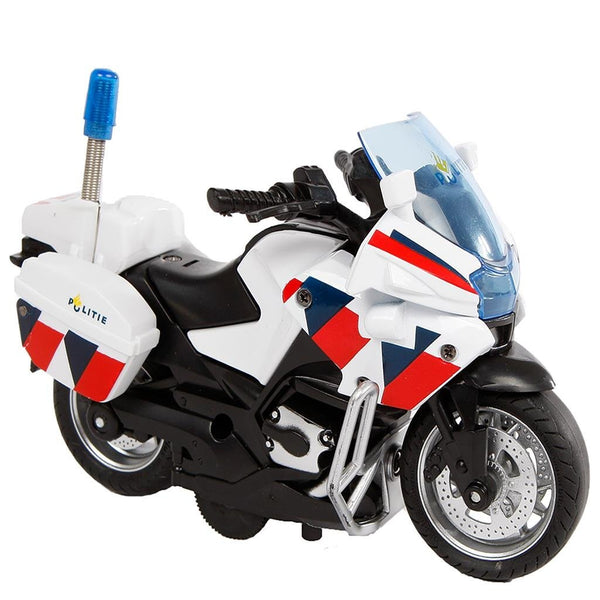 2-Play Pull-Back Politiemotor + Licht en Geluid