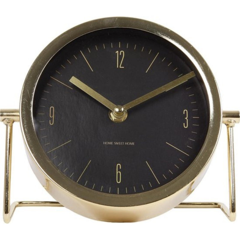 Gifts Amsterdam Klok Robbin 18x7.5x16 cm Goud/Zwart