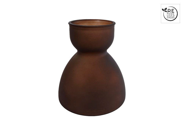 3R Vaas Diabolo L mat bruin glas 21x21x22cm