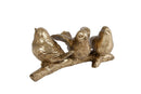 Gifts Amsterdam Sculptuur Vogels Op Tak 3 Goud Polystone 14x7x7cm