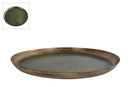 Onderbord Luca M oud groen metaal 38x38x2,5cm