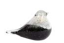 Sculptuur Swallow L zwart/wit glas 16x6x10cm