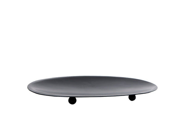 Onderbord Timhothy S zwart metaal 16x13x2cm