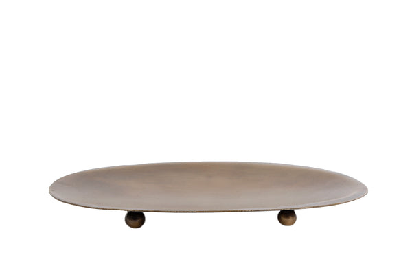 Onderbord Timhothy S goud metaal 16x13x2cm