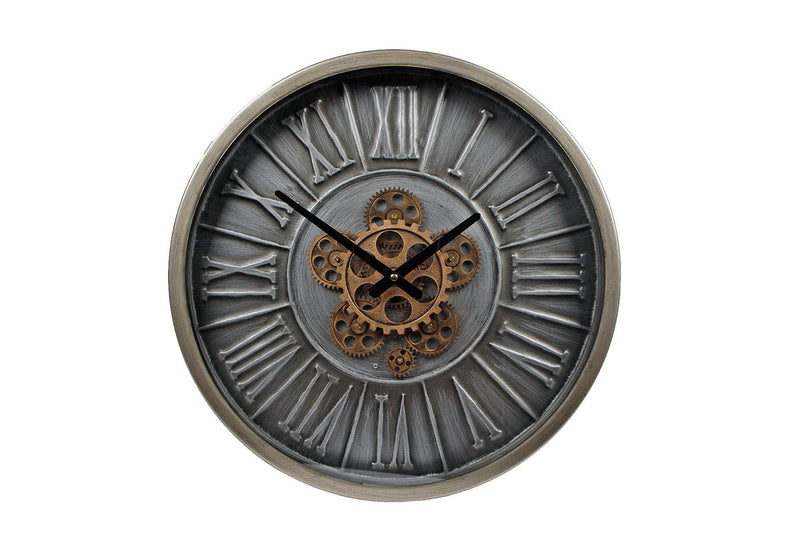 Radarklok Hamburg gestanst staal 46x8x46cm